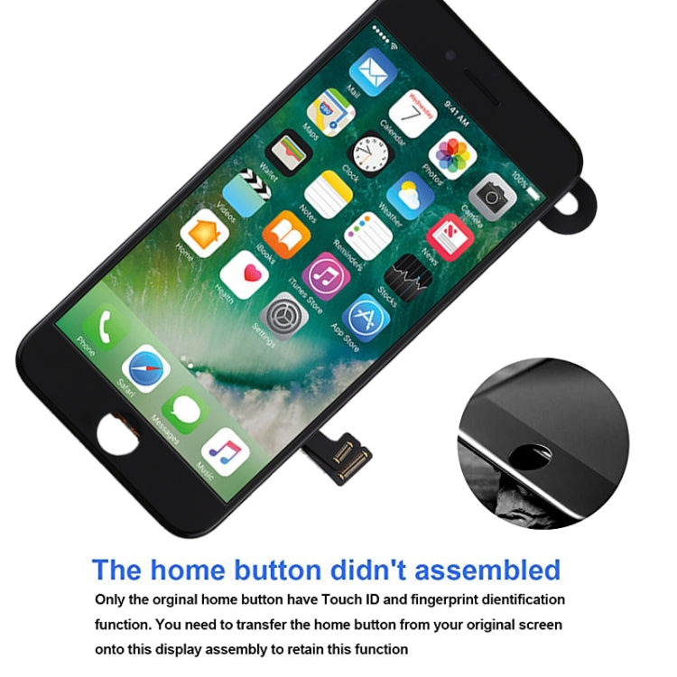 LCD Screen include Front Camera for iPhone 7, i7 Black with Camera, i7 White with Camera