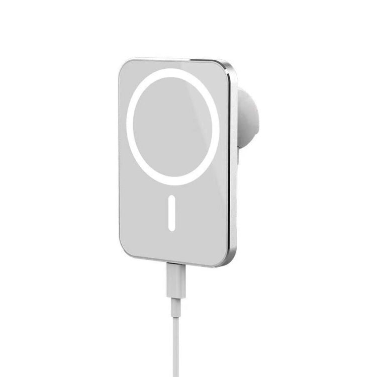X16 Magsafe Car Air Outlet Vent Mount Clamp Holder 15W Fast Charging Qi Magnetic Wireless Charger(White)