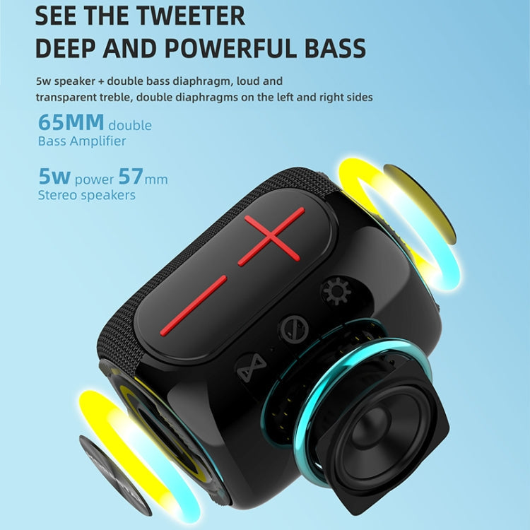 HOPESTAR P32mini TWS Waterproof Wireless Bluetooth Speaker (Black)