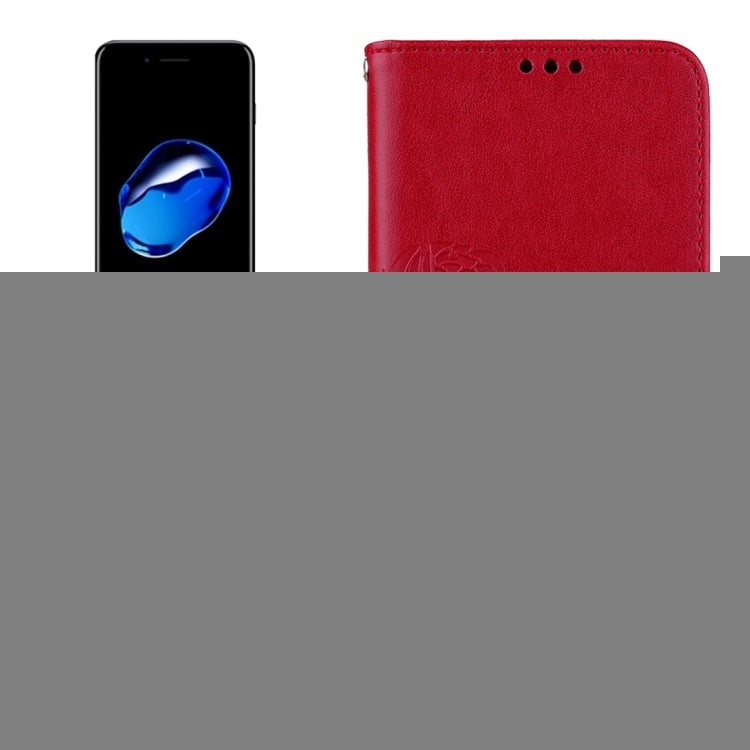 Fro  iPhone 8 & 7  Roses Pressed Flowers Pattern Flip Leather Case with Holder & Card Slots & Wallet, Fro 8 & 7