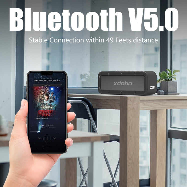 XDOBO Wake 1983 IPX7 Waterproof Portable Outdoor Wireless Bluetooth Speaker
