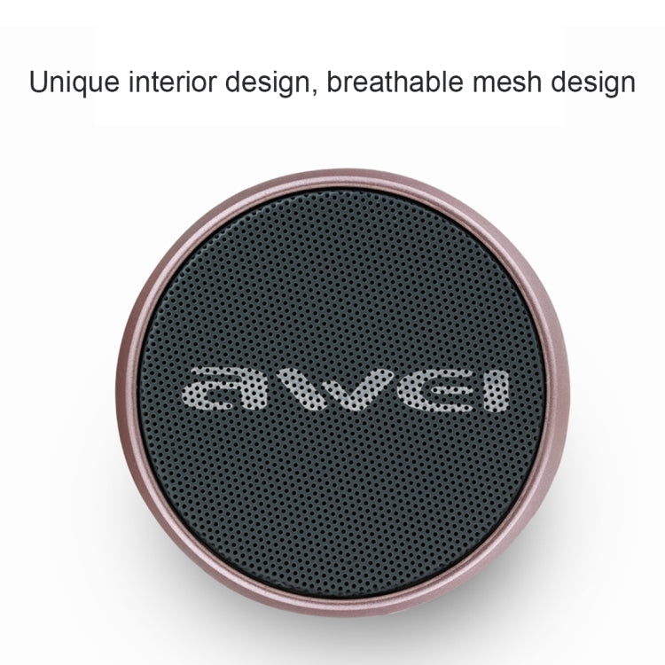 awei Y500 Mini Portable Wireless Bluetooth Speaker with 3D Stereo, Built-in Mic, Support TF Card / AUX, Y500