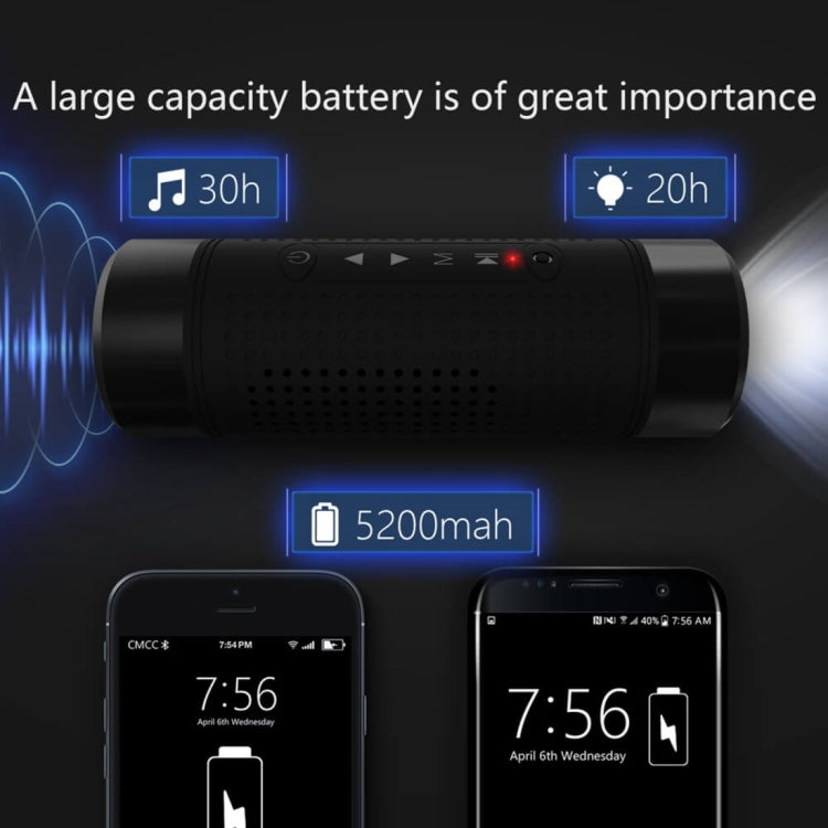 JAKCOM OS2 Outdoor FM Radio Bluetooth Speaker Subwoofer Bass Speakers 5200mAh Power Bank + LED light