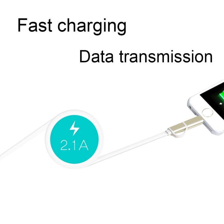 3 in 1 Micro USB & 8 Pin & Type-C to HDMI HD 1080P HDTV Adapter Cable(Silver)