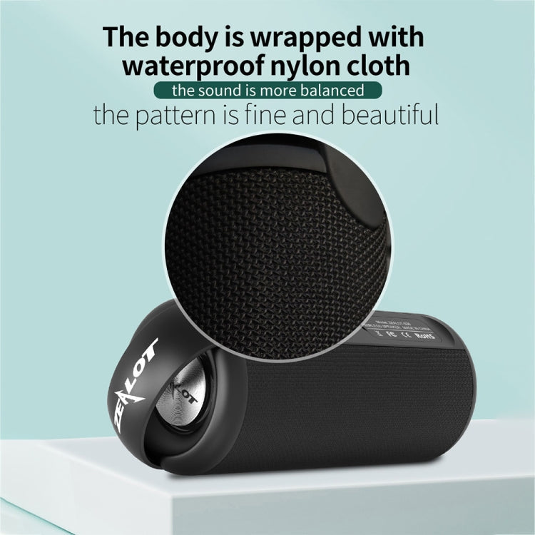 ZEALOT S36 Portable Heavy Bass Wireless Bluetooth Speaker with Built-in Mic, Support Hands-Free Call & TF Card & AUX