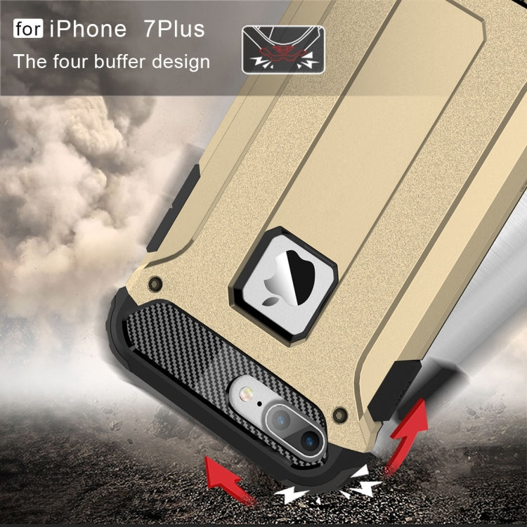 For iPhone 8 Plus & 7 Plus   Tough Armor TPU + PC Combination Case