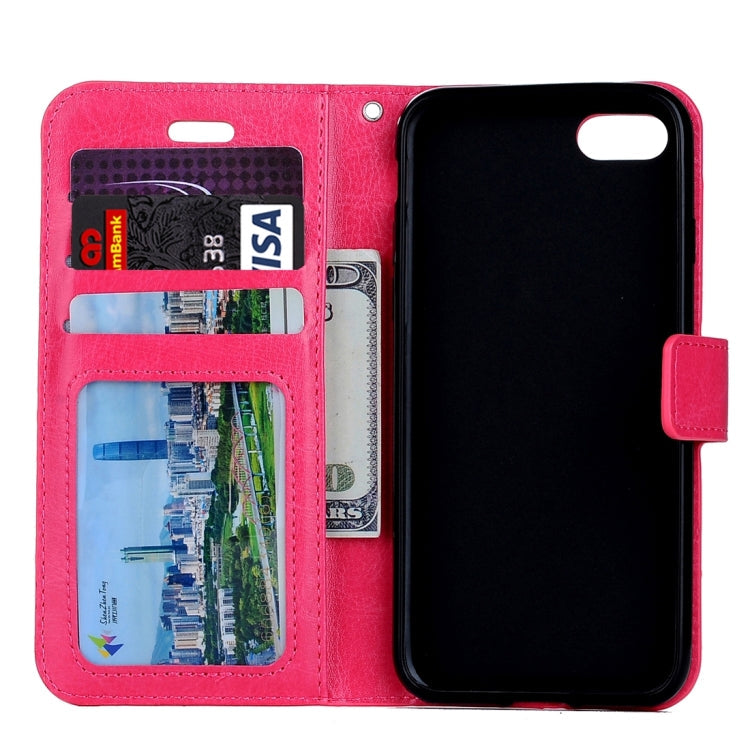 For iPhone 8 Plus & 7 Plus   Crazy Horse Texture Horizontal Flip Leather Case with Magnetic Buckle & Holder & Card Slots & Wallet & Photo Frame, For 8P & 7P