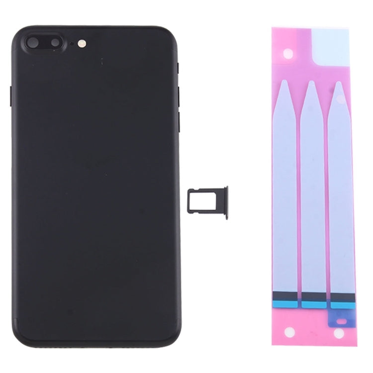 Battery Back Cover Assembly with Card Tray for iPhone 7 Plus, For iPhone 7 Plus, For iPhone 7 Plus (Full Assembly), For iPhone 7 Plus (Jet Black), For iPhone 7 Plus  (Full Assembly)