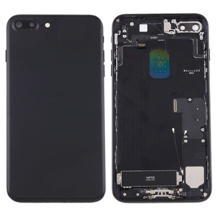 Battery Back Cover Assembly with Card Tray for iPhone 7 Plus, For iPhone 7 Plus, For iPhone 7 Plus (Full Assembly), For iPhone 7 Plus (Jet Black), For iPhone 7 Plus  (Full Assembly)