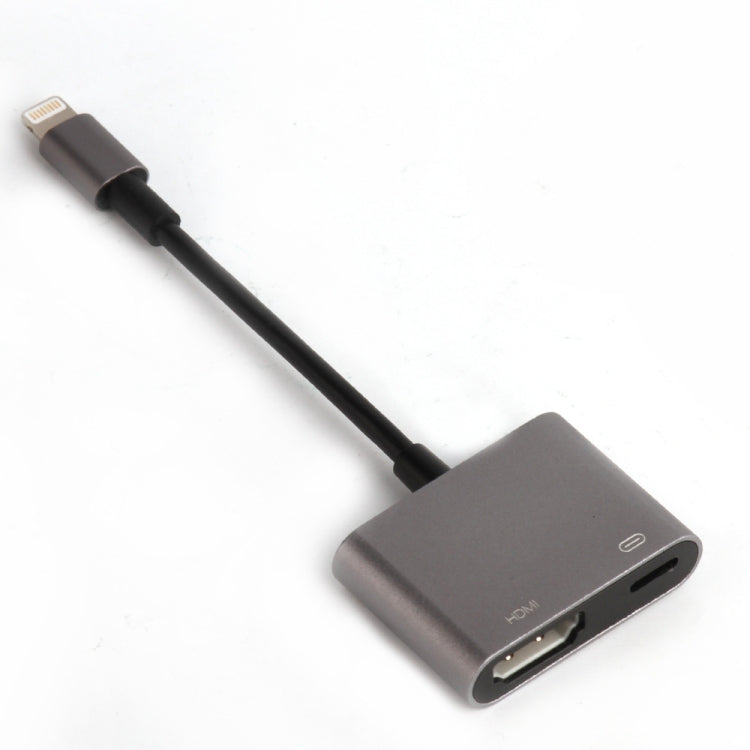 7565S 8 Pin to HDMI HDTV Projector Video Adapter Cable for iPad(Grey)