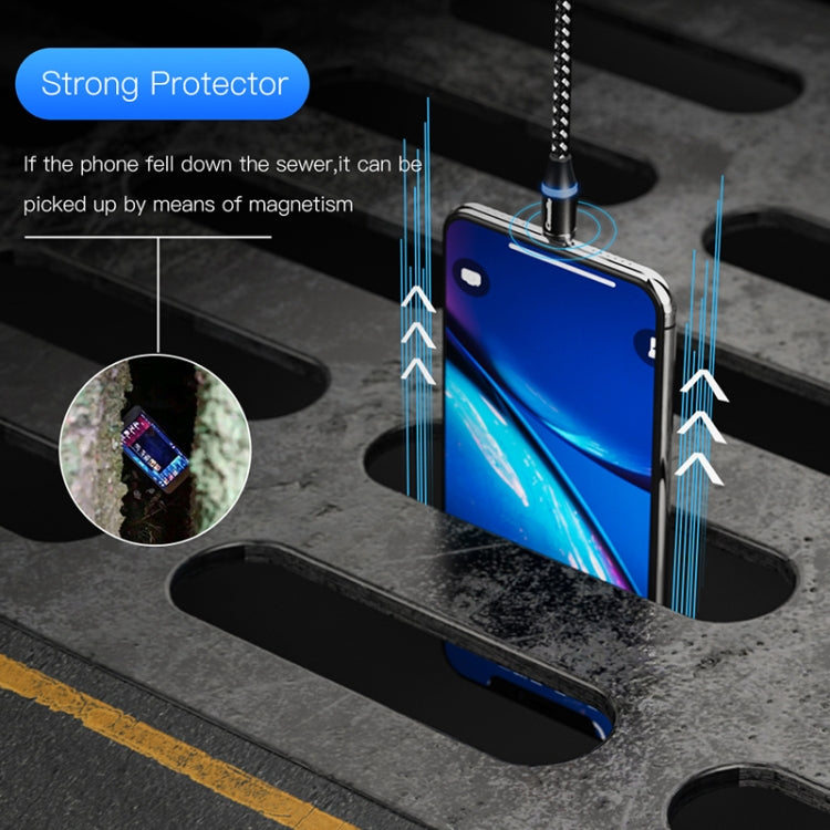 CaseMe Series 2 USB to 8 Pin Magnetic Charging Cable, Length: 1m (Dark Blue)