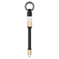 IVON CA90 2.4A USB to 8 Pin Portable Data Cable with Ring, Length: 14.5cm, 8 Pin
