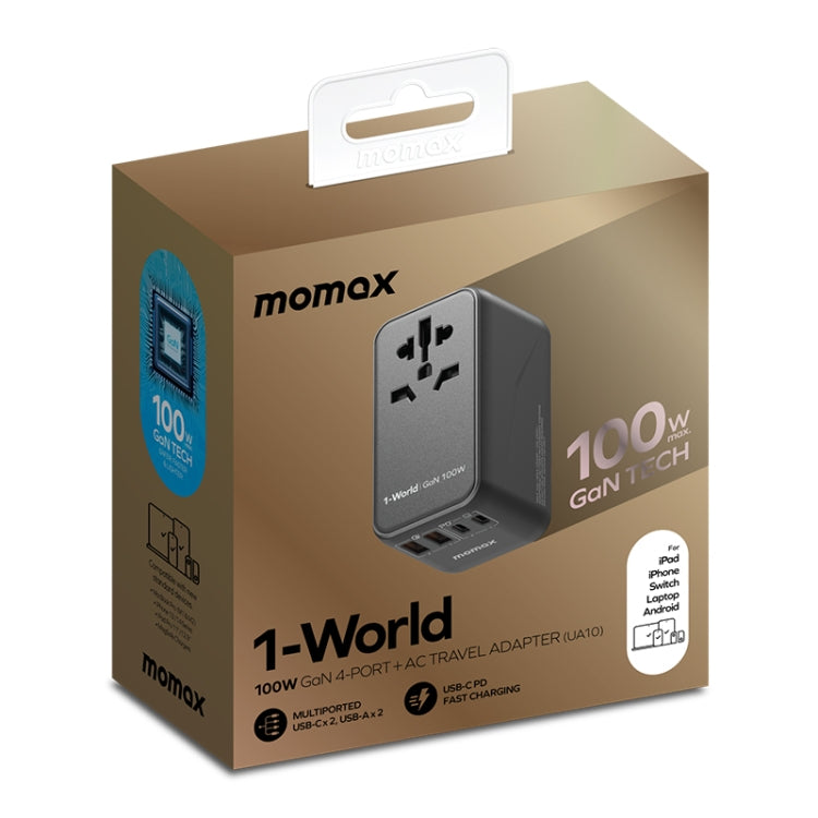 MOMAX UA10D 1-World GaN PD 100W Fast Charger Power Adapter