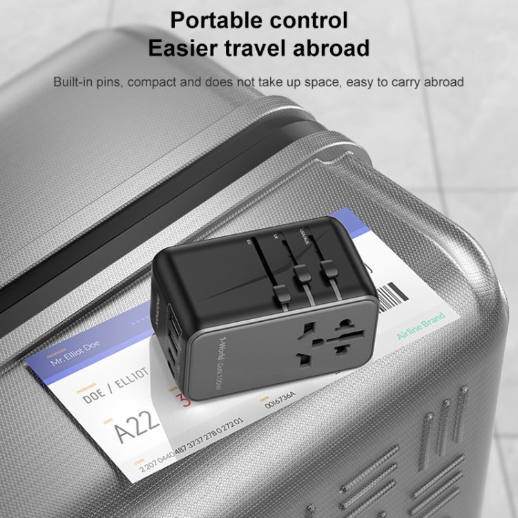 MOMAX UA10D 1-World GaN PD 100W Fast Charger Power Adapter