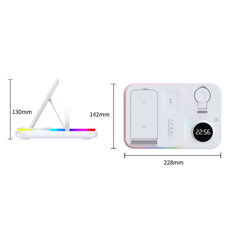 30W 4 in 1 Multifunctional Wireless Charger (Black)