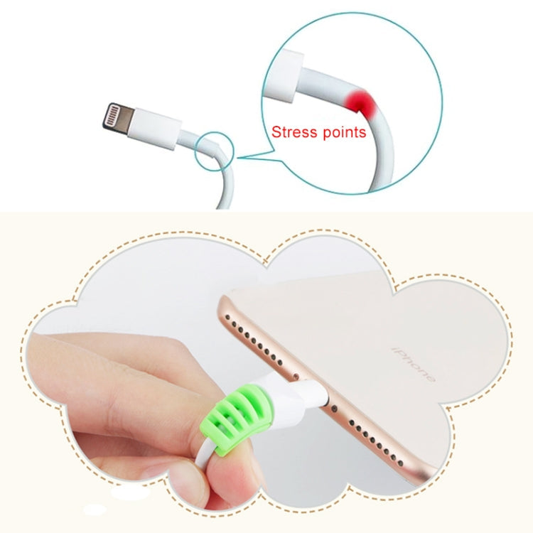2 PCS Anti-break USB Charge Cable Winder Protective Case Protection Sleeve