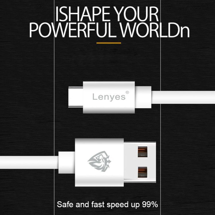 Lenyes LC701 1.5m 2.4A Output USB to 8 Pin PVC Data Sync Fast Charging Cable, 1.5m 8 Pin