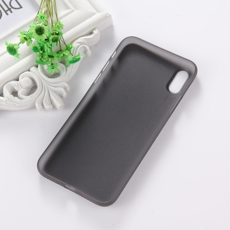 For iPhone X / XS PP Protective Back Cover Case  (Black)