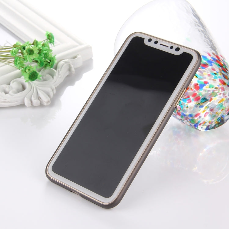 For iPhone X / XS PP Protective Back Cover Case  (Black)