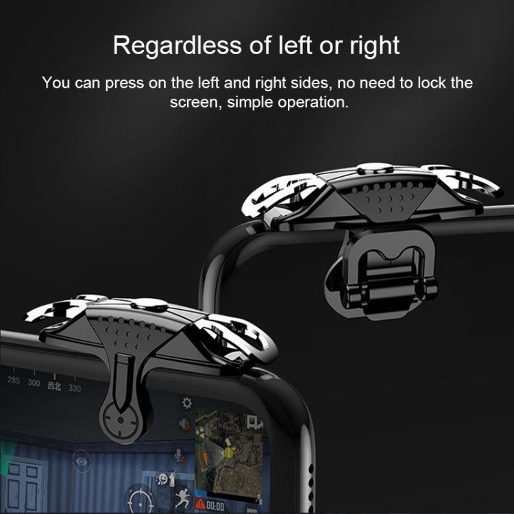 Mini Eating Chicken Mobile Phone Trigger Shooting Controller Handle Auxiliary Button (Transparent)