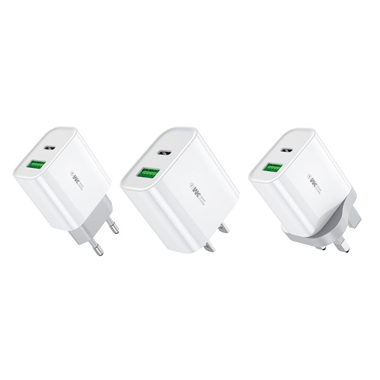 WK WP-U53 QC3.0 Charger 20W USB Type-C Maxspeed PD Fast Charger(EU Plug)