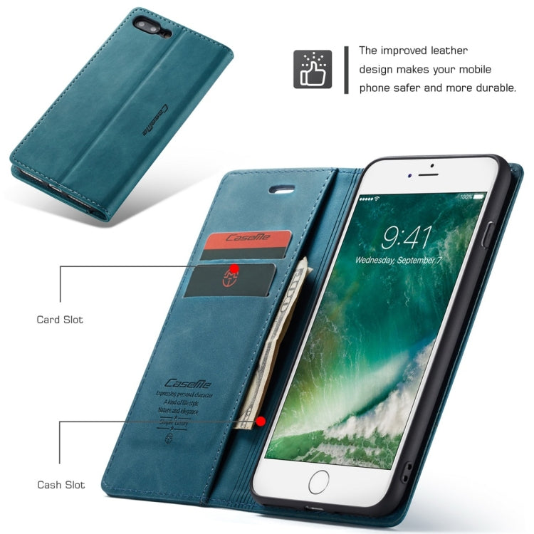 CaseMe-013 Multifunctional Retro Frosted Horizontal Flip Leather Case for iPhone 7 Plus / 8 Plus, with Card Slot & Holder & Wallet, For iPhone 7 Plus / 8 Plus