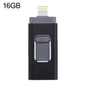 easyflash RQW-01B 3 in 1 USB 2.0 & 8 Pin & Micro USB 16GB Flash Drive, RQW-01B Black, RQW-01B Gold, RQW-01B Rose Gold, RQW-01B Silver