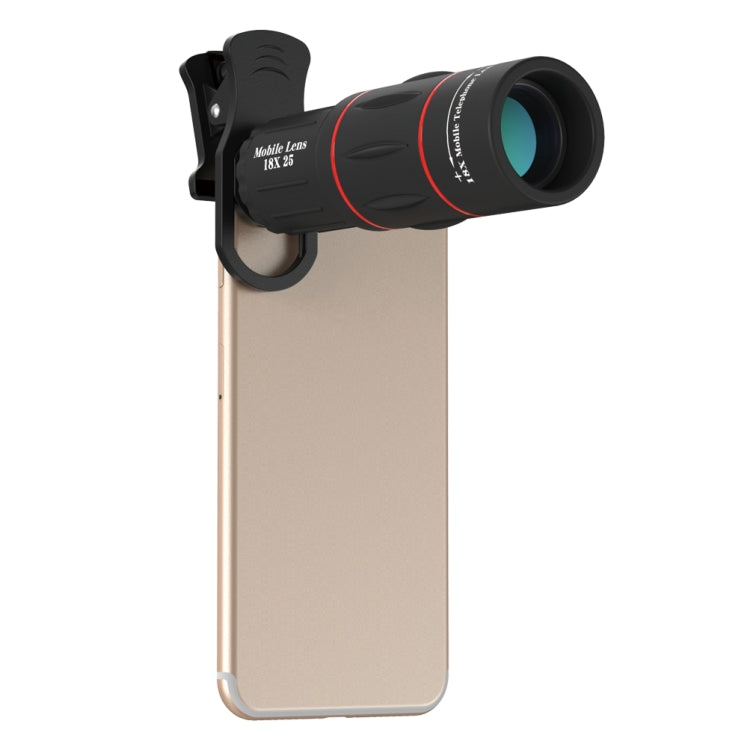 3 in 1 Universal 18X Telephoto Lens + Tripod Mount + Mobile Phone Clip