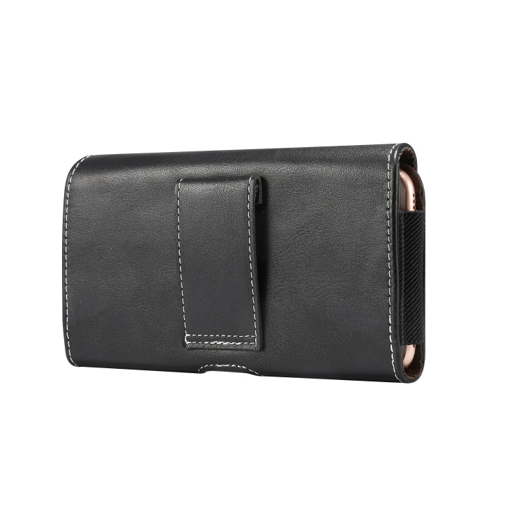 Men Lambskin Texture Multi-functional Universal Mobile Phone Waist Pack Leather Case for 5.2 Inch or Below Smartphones, For 5.2 Inch