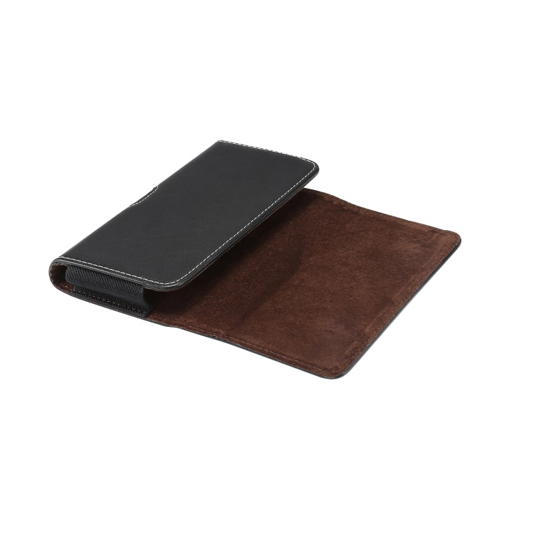 Men Lambskin Texture Multi-functional Universal Mobile Phone Waist Pack Leather Case for 5.2 Inch or Below Smartphones, For 5.2 Inch