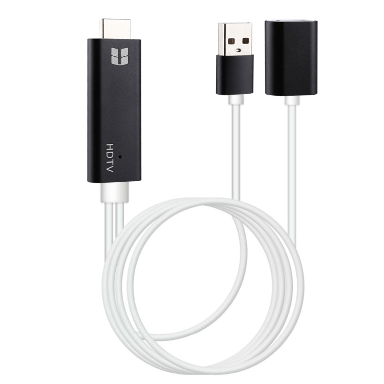 USB 3.0 Female HDMI HD 1080P Video Converter HDTV Cable(Black)