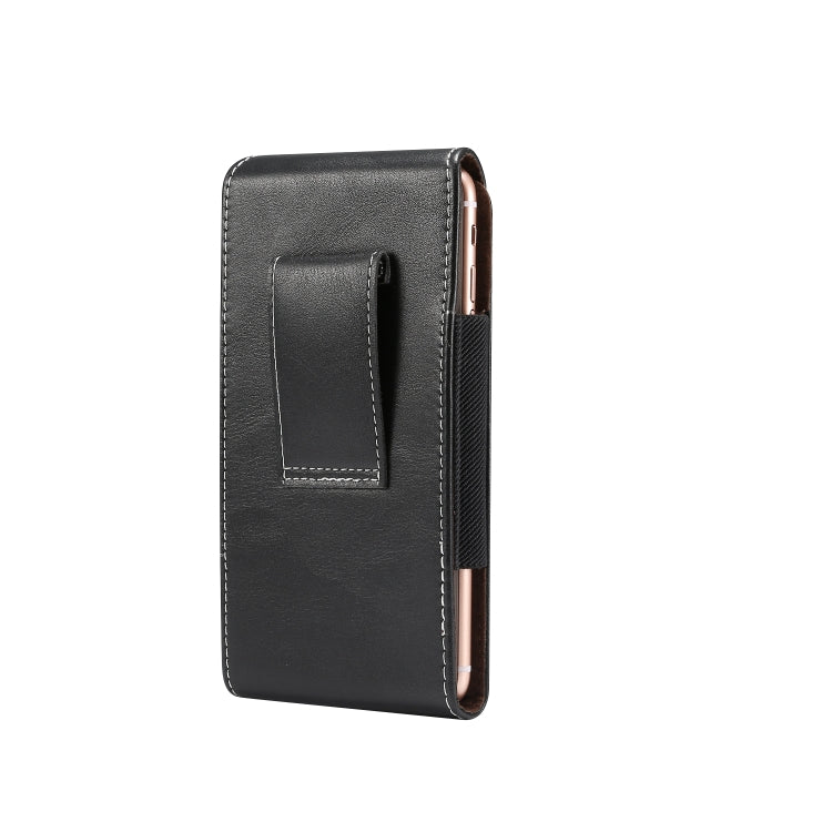 6.0 inch Universal Vertical Lambskin Texture Waist Bag  for iPhone XS Max, Galaxy S10+, Huawei P30 Pro