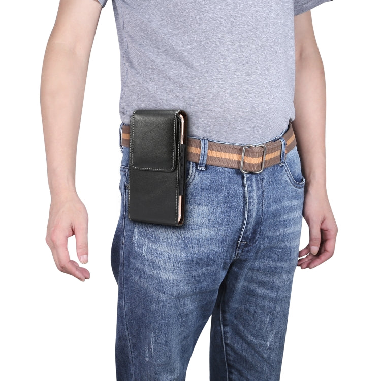 6.9  inch Universal Vertical Lambskin Texture Waist Bag  for Huawei Mate 20x，Xiaomi Max, For 6.9 inch