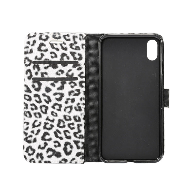 For iPhone XR Leopard Pattern Horizontal Flip Leather Case with Holder & Card Slots, For XR