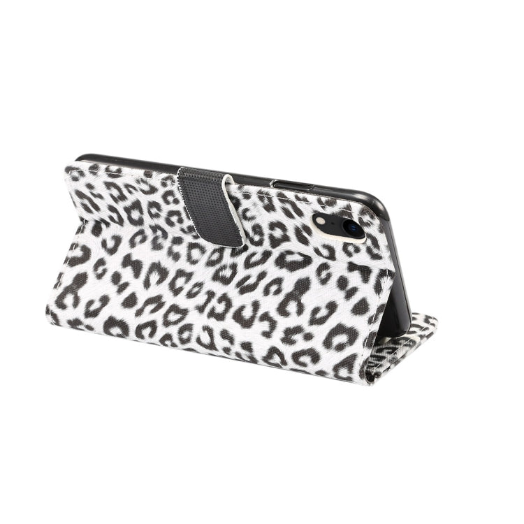 For iPhone XR Leopard Pattern Horizontal Flip Leather Case with Holder & Card Slots, For XR