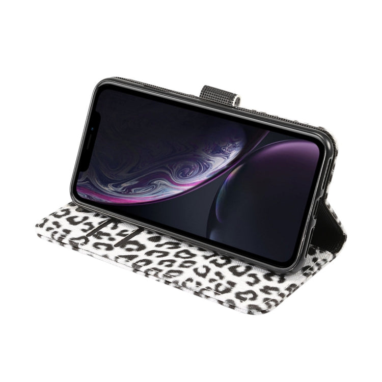 For iPhone XR Leopard Pattern Horizontal Flip Leather Case with Holder & Card Slots, For XR