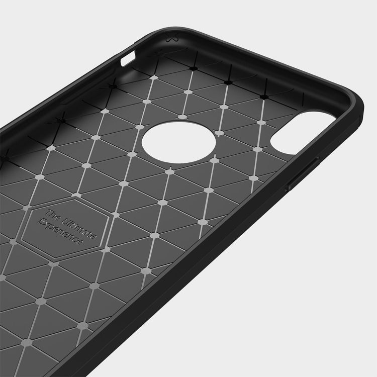 For iPhone XS Max Brushed Texture Carbon Fiber Shockproof TPU Protective Back Case, For iPhone XS Max, For XS Max