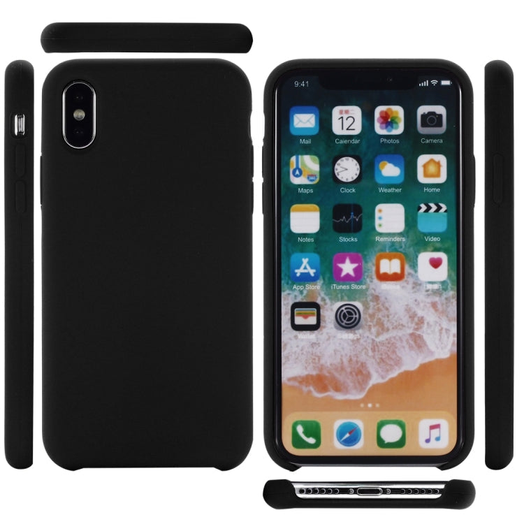 For iPhone XS Max Four Corners Full Coverage Liquid Silicone Protective Case Back Cover, For XS Plus, XS Max, For XS Max
