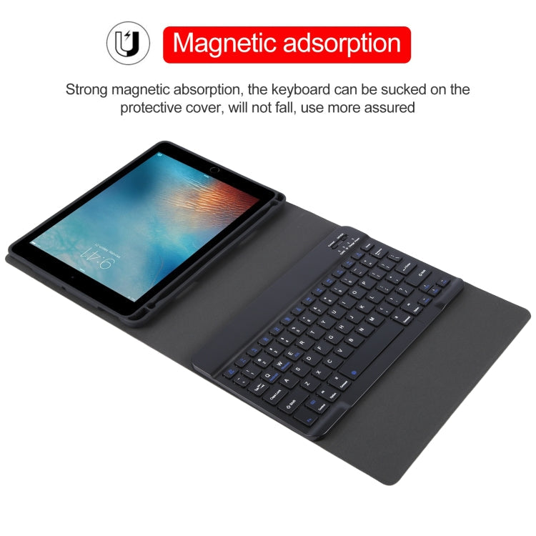 For iPad Pro 9.7 / 9.7 inch 2017 / 9.7 2018 / Air / Air 2 IP071 Separable ABS Smart Bluetooth Keyboard + Litchi Texture Horizontal Flip Leather Tablet Case, For iPad Pro 9.7 / 9.7 inch 2017 / 9.7 2018 / Air / Air 2