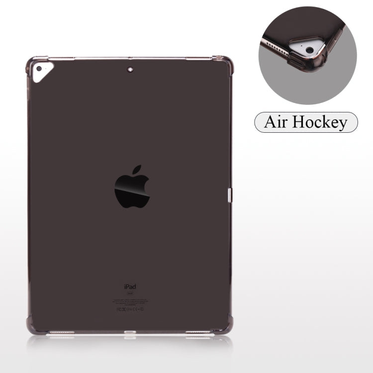 Highly Transparent TPU Full Thicken Corners Shockproof Protective Case for iPad Pro 12.9 (2017) & (2015) (Black)
