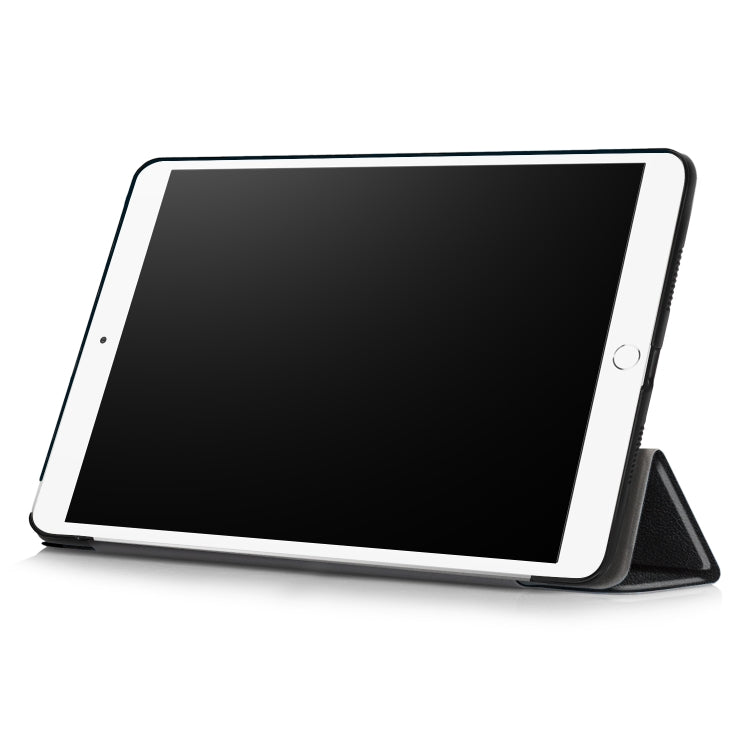 Custer Texture Horizontal Flip Leather Case for  iPad Air 2019 10.5 inch, with Three-folding Holder & Sleep / Wake-up Function