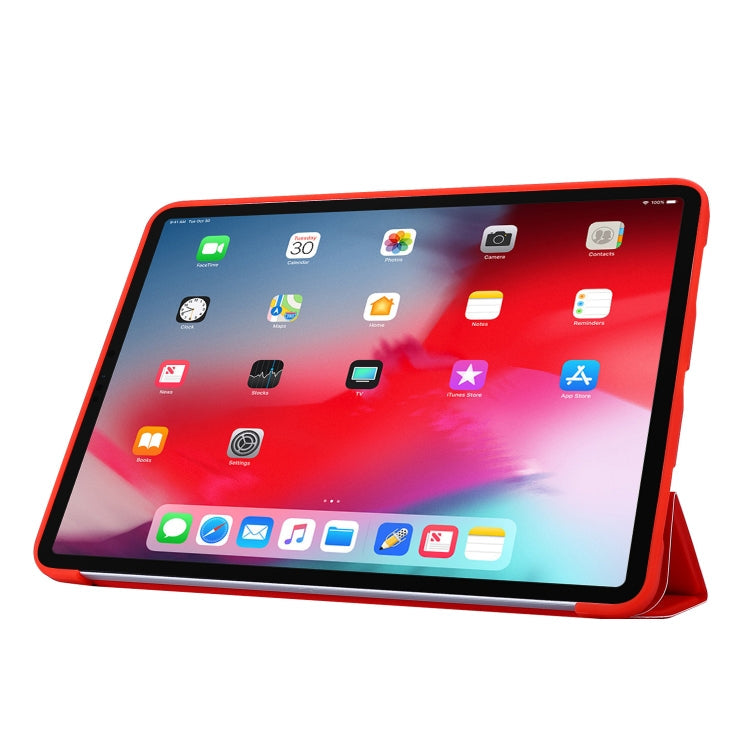 For iPad Pro 11 (2020) PC + PU Leather Tablet Case with Three-folding Holder