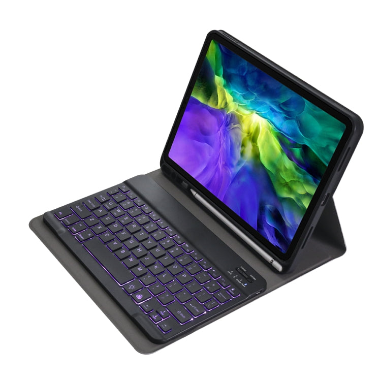 A11BS Ultra-thin ABS Detachable Bluetooth Keyboard Tablet Case with Backlight & Pen Slot & Holder for iPad Pro 11 2022 / 2021 / Air 5 / Air 4, For iPad Pro 11 2022 / 2021 / Air 5 / Air 4