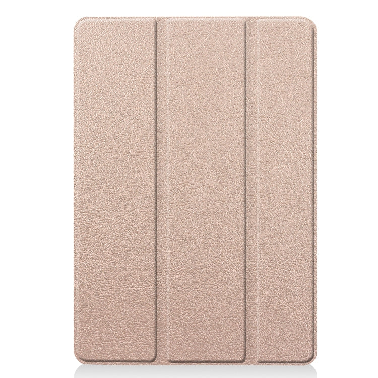 For iPad 10.2 Custer Texture Horizontal Flip Smart PU Leather Case with Sleep / Wake-up Function & Three-folding Holder, For iPad 10.2
