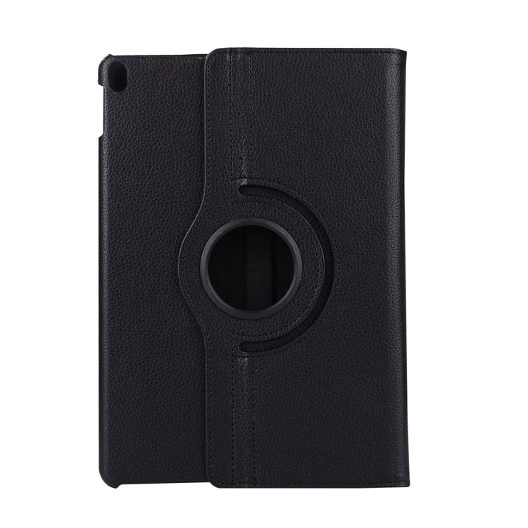 Litchi Texture 360 Degree Spin Multi-function Horizontal Flip Leather Protective Case with Holder for iPad Pro 10.5 inch / iPad Air (2019) (Black)