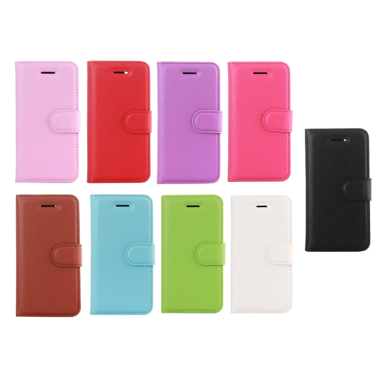 For iPhone 5 & 5s & SE Litchi Texture Horizontal Flip Leather Case with Holder & Card Slots & Wallet, For 5 & iPhone 5S & iPhone SE, For iPhone 5 & 5S & SE