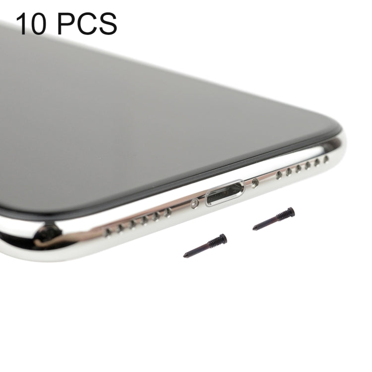 10 PCS Charging Port Screws for iPhone X, For iPhone X