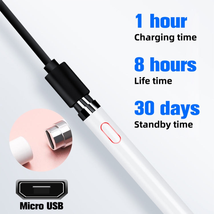 Active Capacitive Stylus for iPod touch / iPad mini & Air & Pro / iPhone(White)