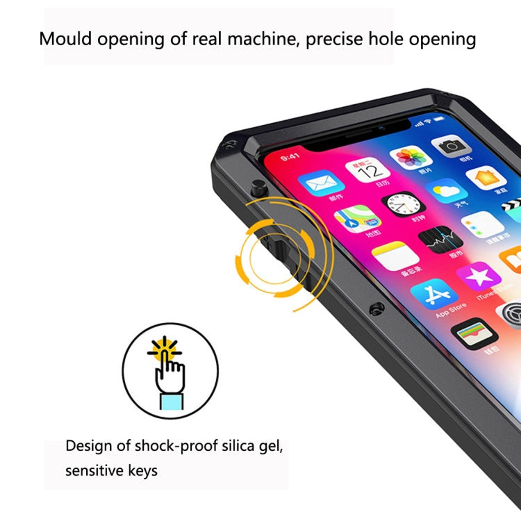 For iPhone XR Metal Shockproof Waterproof Protective Case, iPhone XR