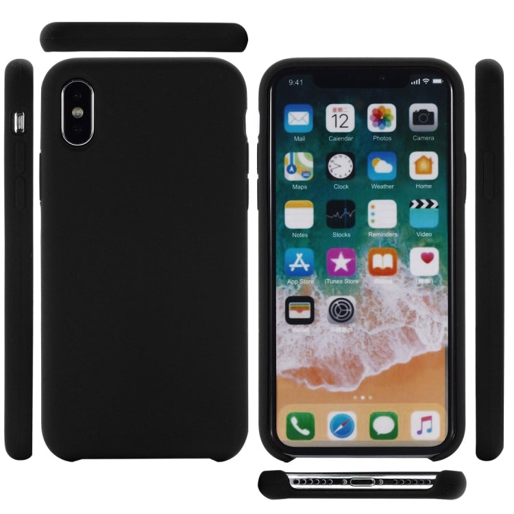 For iPhone XR Four Corners Full Coverage Liquid Silicone Case